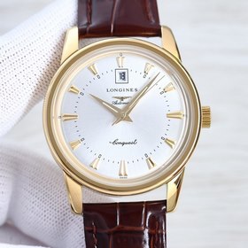 Longines Классические мужские часы с тремя стрелками календарем, 