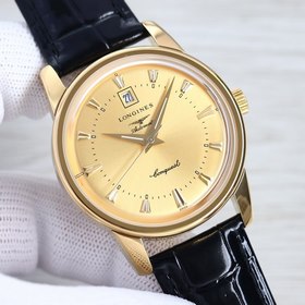 Longines Классические мужские часы с тремя стрелками календарем, 