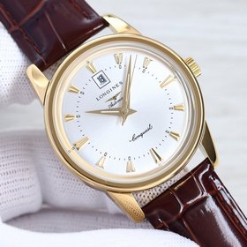 Longines Классические мужские часы с тремя стрелками календарем, 