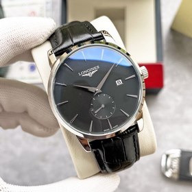 Элегантные мужские часы Longines, классический дизайн с двумя стр