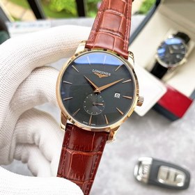 Элегантные мужские часы Longines, классический дизайн с двумя стр