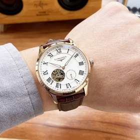 Элегантные мужские часы Longines с лаконичным дизайном с двумя ст