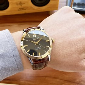 Элегантные мужские часы Longines с классическим дизайном с тремя 
