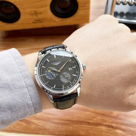 Элегантные мужские часы Longines с четырьмя стрелками указателем 