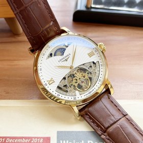 Элегантные мужские часы Longines с впечатляющим ажурным дизайном 