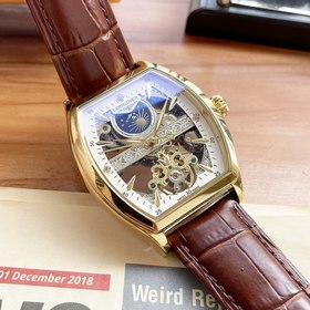 Элегантные мужские часы Longines с впечатляющим ажурным дизайном 