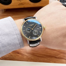 Элегантные мужские часы Longines с четырьмя стрелками указателем 