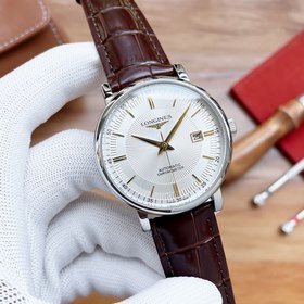 Longines Элитные мужские часы с тремя стрелками Ремешок ： ремешок