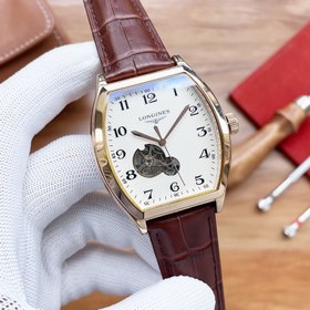 Longines с боковым колесом Ремешок ： 316 нержавеющая сталь/кожа 【