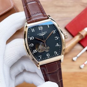 Longines с боковым колесом Ремешок ： 316 нержавеющая сталь/кожа 【