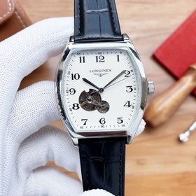 Longines с боковым колесом Ремешок ： 316 нержавеющая сталь/кожа 【