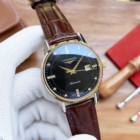 Longines Элитные мужские часы  Трехстрелочные часы в лаконичном 
