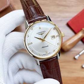 Longines Элитные мужские часы  Трехстрелочные часы в лаконичном 