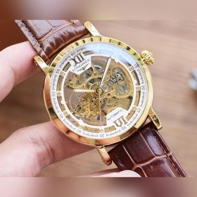 Longines Элитные мужские часы Скелетонизированные часы Ремешок 