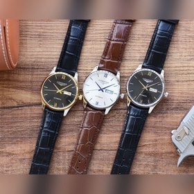 Longines Элитные мужские часы Часы с тремя стрелками Ремешок ：