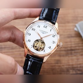 Longines Часы с колесом Flywheel Элитные мужские часы Ремешок ： 