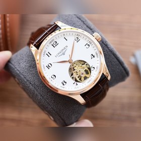 Longines Часы с колесом Flywheel Элитные мужские часы Ремешок ： 