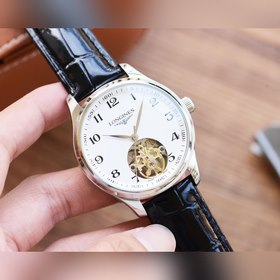 Longines Часы с колесом Flywheel Элитные мужские часы Ремешок ： 