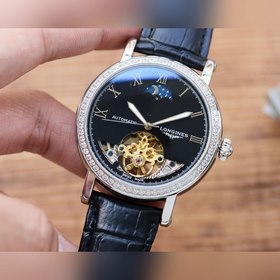 Часы Longines Flywheel Элитные мужские часы Ремешок ： ремешок из