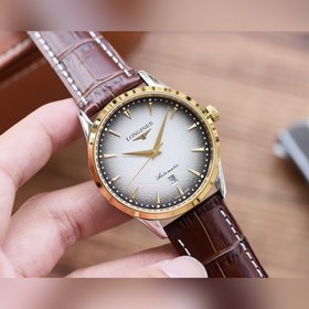 Longines Элитные мужские часы с тремя стрелками, лаконичный диза
