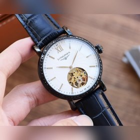 Часы Longines Flywheel. Элегантные мужские часы Ремешок ： ремешок