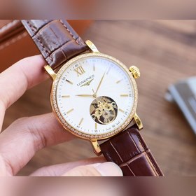 Часы Longines Flywheel. Элегантные мужские часы Ремешок ： ремешок