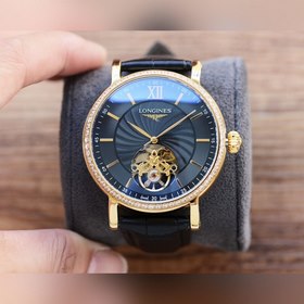 Часы Longines Flywheel. Элегантные мужские часы Ремешок ： ремешок