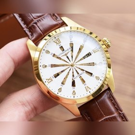 Часы Longines Skeleton Элитные мужские часы Ремешок ： ремешок из