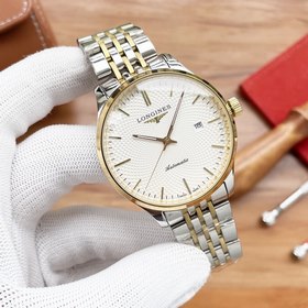 Часы Longines с тремя стрелками Элитные мужские часы Ремешок ： ре