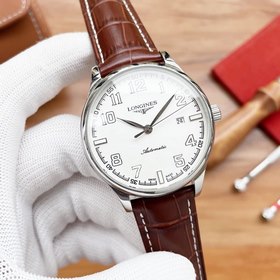 Часы Longines с тремя стрелками Элитные мужские часы Ремешок ： ре