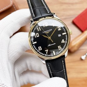 Часы Longines с тремя стрелками Элитные мужские часы Ремешок ： ре