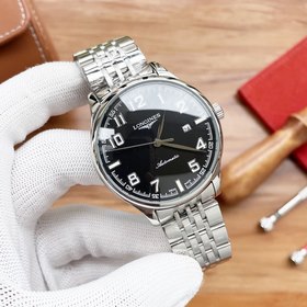 Часы Longines с тремя стрелками Элитные мужские часы Ремешок ： ре