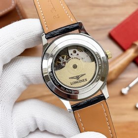 Часы Longines с тремя стрелками Элитные мужские часы Ремешок ： ре