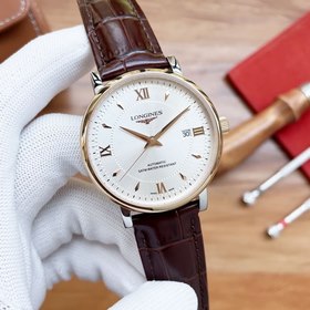 Longines Трехстрелочные часы Элитные мужские часы Ремешок ： рем