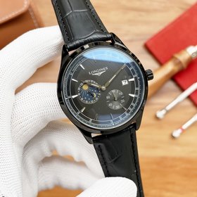Longines  Звездные часы Элитные мужские часы Ремешок ： натураль