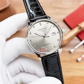 Longines Элитные мужские часы с тремя стрелками, лаконичный дизай