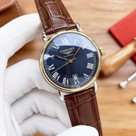 Longines Элитные мужские часы с тремя стрелками, лаконичный дизай