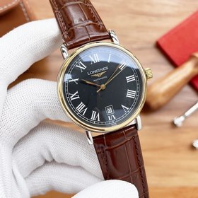 Longines Элитные мужские часы с тремя стрелками, лаконичный дизай