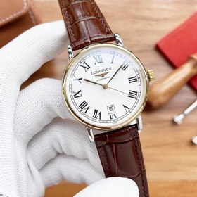 Longines Элитные мужские часы с тремя стрелками, лаконичный дизай