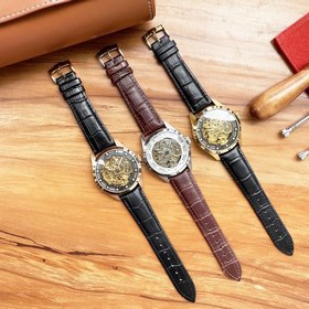 Longines Скелетонизированные часы Элитные мужские часы Ремешок