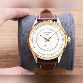 Longines Элитные мужские часы Трехстрелочный, лаконичный дизайн 