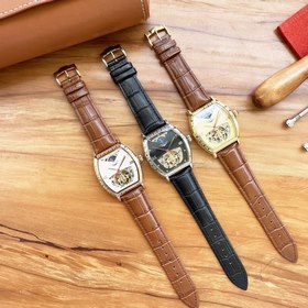 Longines Дизайн с большим колесом Элитный мужской часы Ремешок ：
