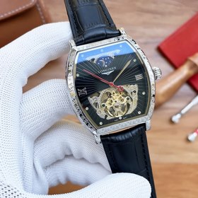 Longines Дизайн с большим колесом Элитный мужской часы Ремешок ：