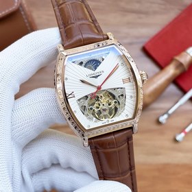 Longines Дизайн с большим колесом Элитный мужской часы Ремешок ：