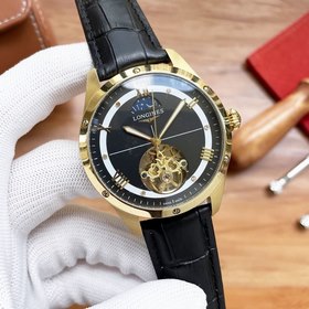 Longines Часы с колесом Flywheel Элитные мужские часы Ремешок ： 