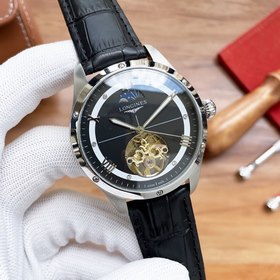 Longines Часы с колесом Flywheel Элитные мужские часы Ремешок ： 