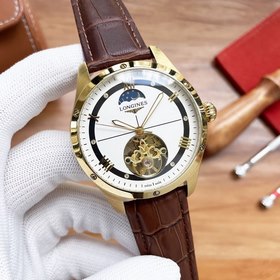 Longines Часы с колесом Flywheel Элитные мужские часы Ремешок ： 