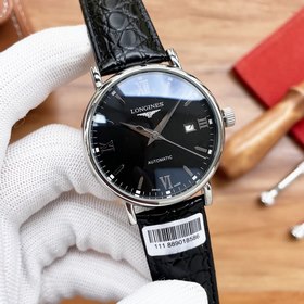 Часы Longines с тремя стрелками Элитный мужской часы Ремешок ： ре