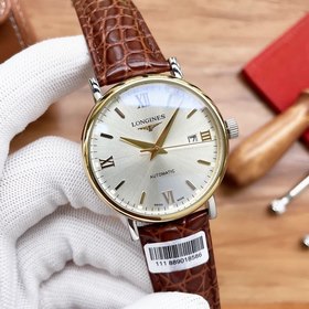 Часы Longines с тремя стрелками Элитный мужской часы Ремешок ： ре