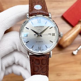Часы Longines с тремя стрелками Элитный мужской часы Ремешок ： ре